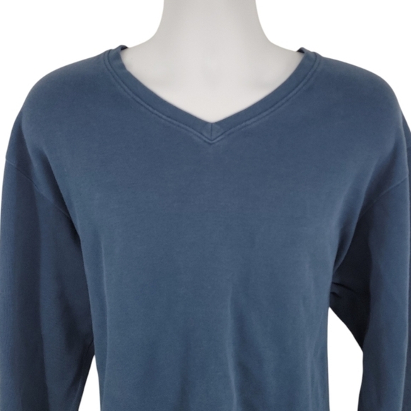 Cutter&Buck Mens Blue 100% Pima Cotton V-Neck Sweater Size XXL - Picture 7 of 11